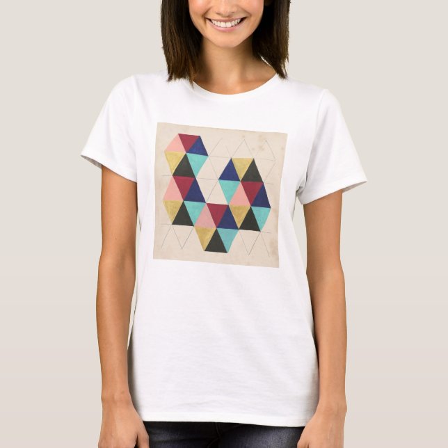 Camiseta Apresentação de padrões geométricos III (Frente)