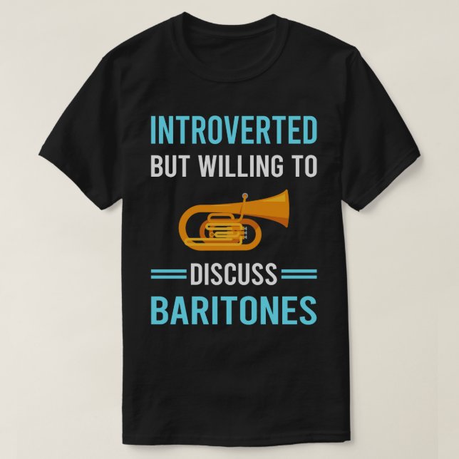 Camiseta Apresentada Baritone Baritones (Frente do Design)