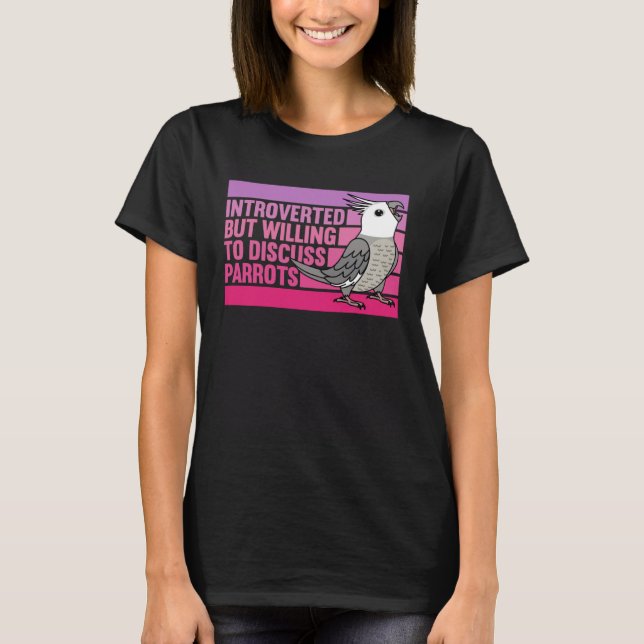Camiseta Apresentada, Mas Parrots, Cinza com face branca (Frente)