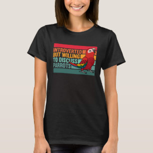 Camiseta Apresentada Mas Parrots Scarlet Macaw