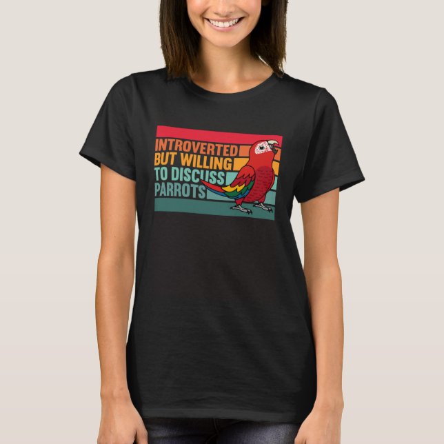 Camiseta Apresentada Mas Parrots Scarlet Macaw (Frente)