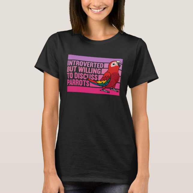 Camiseta Apresentada, Mas Parrots Scarlet Macaw 1 (Frente)