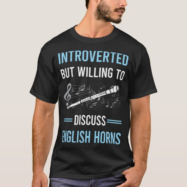 Camiseta Apresentado em Inglês Horn Cor Anglais (Frente)