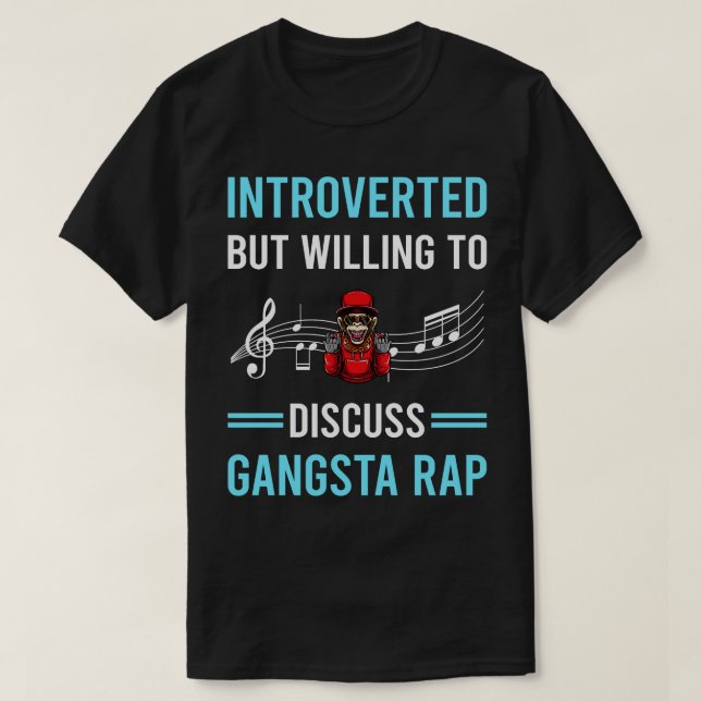 Camiseta Apresentado Gangsta Rap Rapper (Frente do Design)