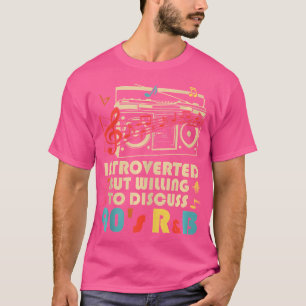 Camiseta Apresentado Mas Disposto A Discutir 90S Rb Funny R