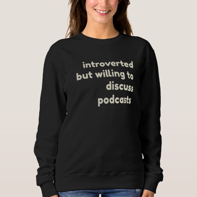 Camiseta Apresentado, mas disposto a discutir a introdução  (Frente)