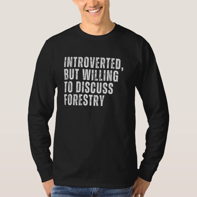 Camiseta Apresentado, mas disposto a discutir a introdução  (Frente)