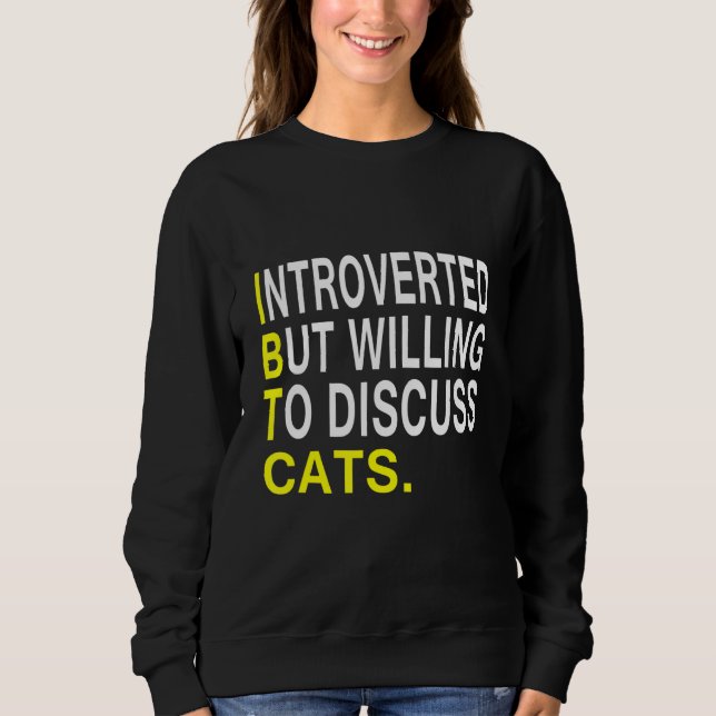 Camiseta Apresentado Mas Disposto A Discutir Gatos (Frente)
