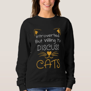 Camiseta Apresentado Mas Disposto A Discutir Gatos Cat 1