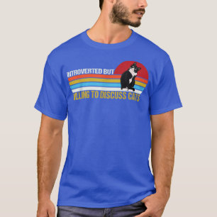 Camiseta Apresentado Mas Disposto A Discutir Gatos Engraçad