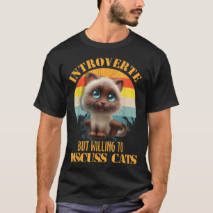 Camiseta Apresentado Mas Disposto A Discutir Gatos Kitten P