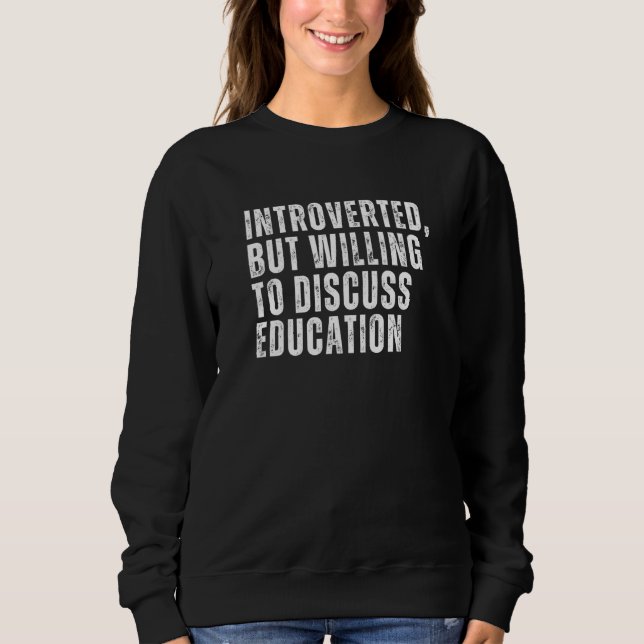 Camiseta Apresentado mas disposto a discutir introdução à e (Frente)