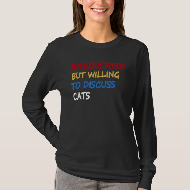 Camiseta Apresentado Mas Disposto A Discutir O Cats 5 (Frente)