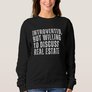 Camiseta Apresentado mas disposto a discutir o Imobiliário