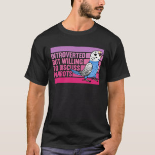 Camiseta Apresentado Mas Parrots Blue Budget Budgerigar