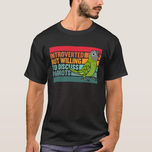 Camiseta Apresentado, mas Parrots Dusky com a cabeça do Con (Frente)