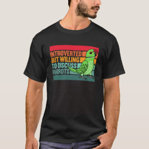 Camiseta Apresentado, Mas Parrots, Ringneck Índio Verde