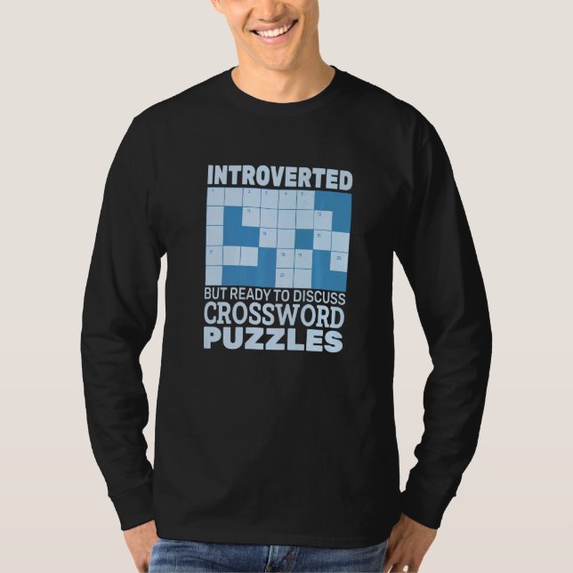 Camiseta Apresentado, mas pronto para discutir Quebra-cabeç (Frente)