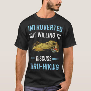 Camiseta Apresentado Por Tru-Hiking Através De Hike Hiker