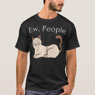 Camiseta Apresentador Proprietário de Gatos Ow Pessoas Anti