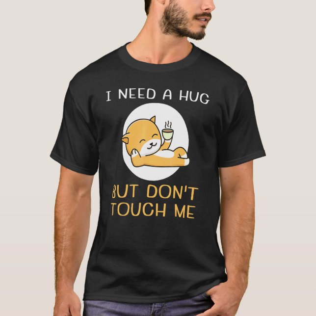 Camiseta Apresentadores Eu preciso de um abraço, mas não to (Frente)