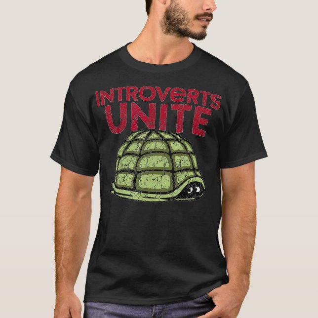 Camiseta Apresentadores unem a rolha de tartaruga sozinha n (Frente)