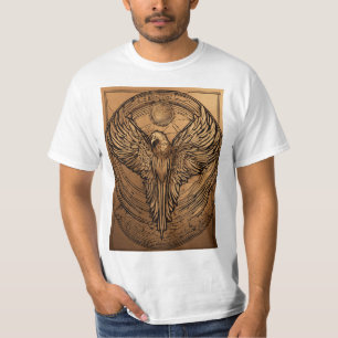 Camiseta Apresentando nossa Tatuagem Majestosa da Águia do 