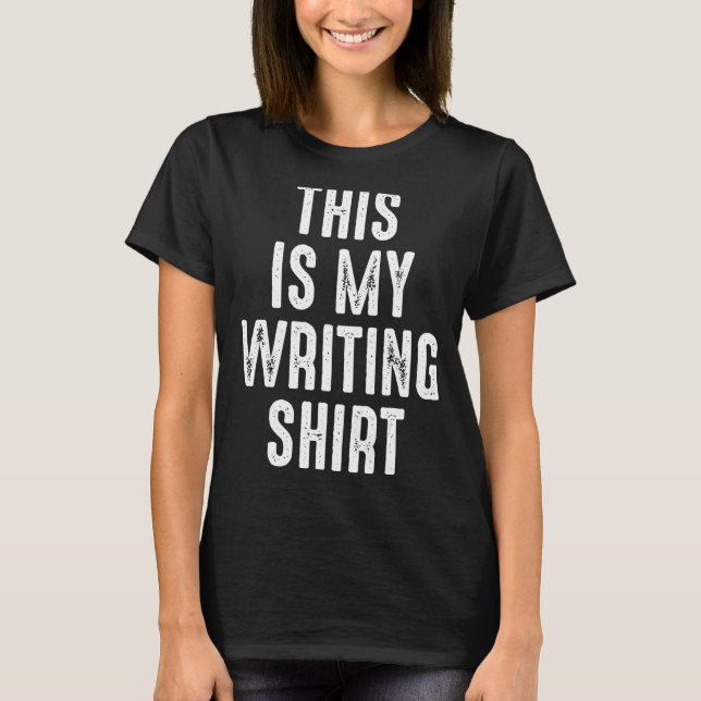 Camiseta Apresentar Para Autores E Escritores Este É O Meu  (Frente)