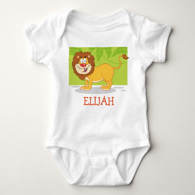 Camiseta Apresente de roupas de nome de bebê ELIJAH (Frente)