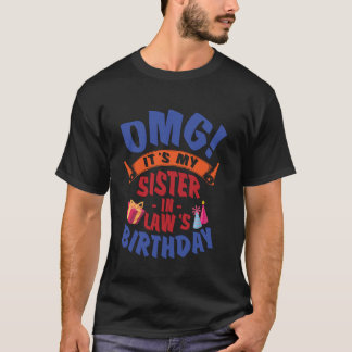 Camiseta Apresente fogos de artifício OMG É a minha irmã no