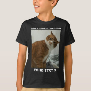 Camiseta Apressado Pelo Teste Dia de Teste Divertido Profes