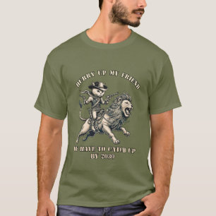 Camiseta Apresse-se meu amigo, temos que nos atualizar até 