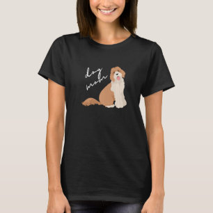 Camiseta Apricot Labradoodle Cão Mãe Mulher