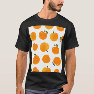 Camiseta Apricots Watercolor White Background Vintage