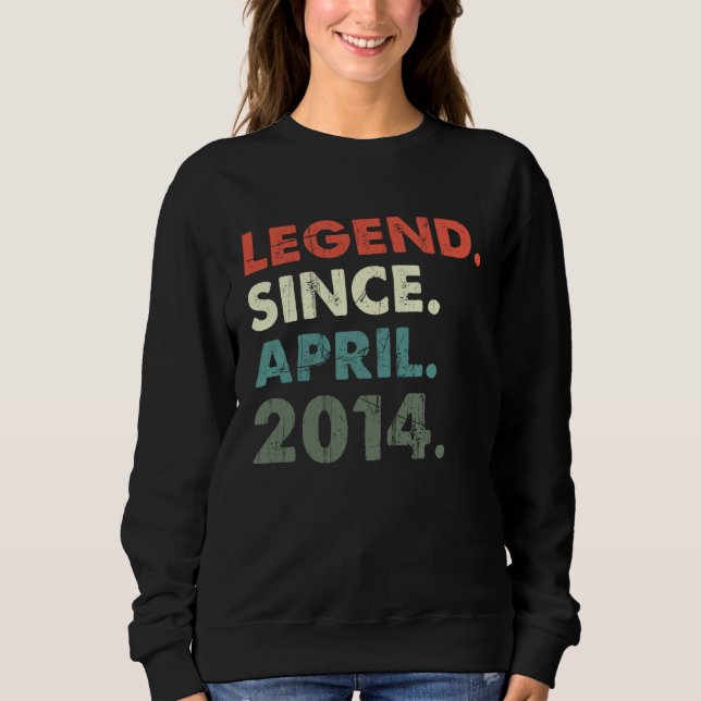 Camiseta April 2014 Legendary Year 2014 Retro 2014 Legend S (Frente)