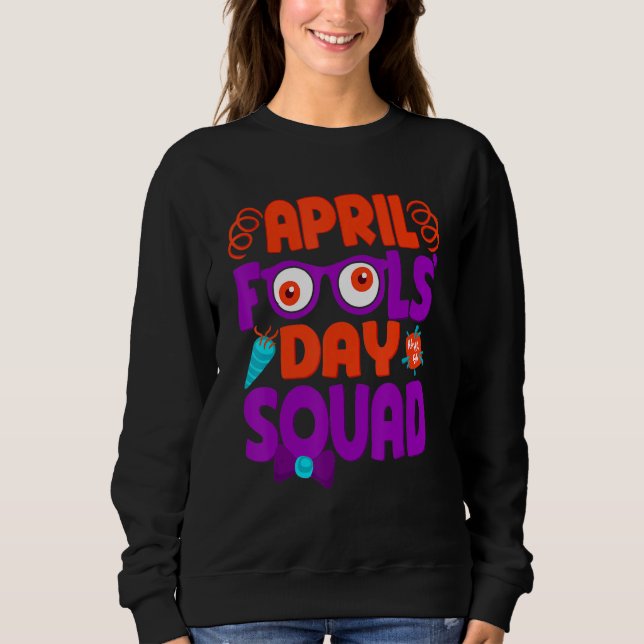 Camiseta April Fools' Day Squad, Brincadeira Cotação April  (Frente)