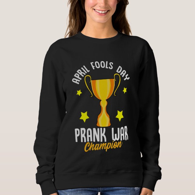 Camiseta April Fools Day War Champion Engraçado Vencedor Da (Frente)