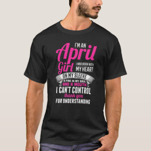 Camiseta April Girl Birthday April Birthday Essential