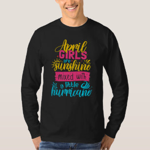 Camiseta April Girl Sunshine Misturada Com Furacão