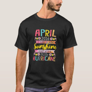 Camiseta April Girls 2016 Aniversário De 5 Anos Sinc.