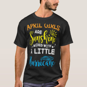 Camiseta April Girls Está Brilhando Com Um Pequeno Furo