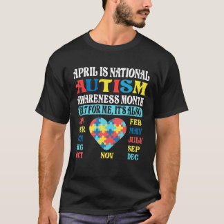 Camiseta April is National Autism Awareness Month Kids Boy