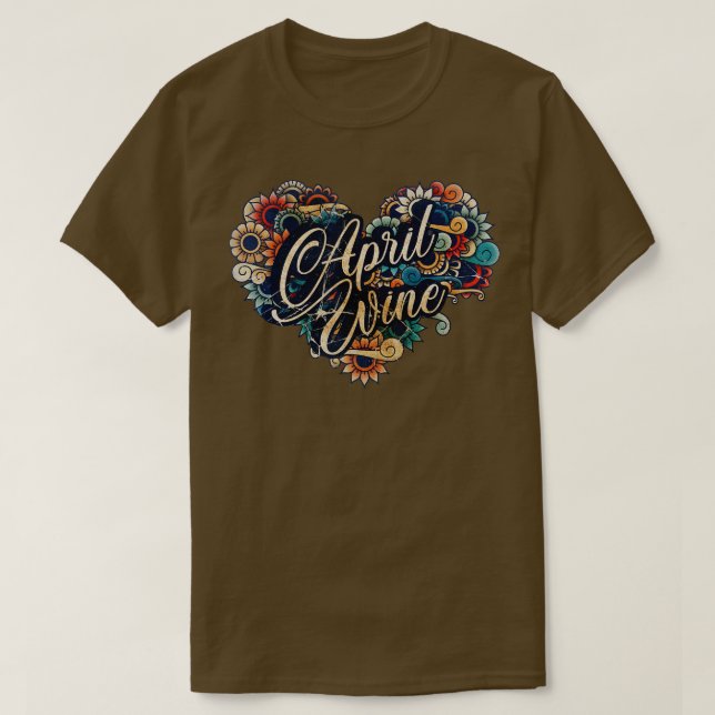 Camiseta April Wine VIGNETTE VINTATE COLOR (Frente do Design)