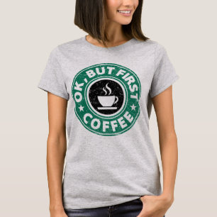 Camiseta Aprovação, mas primeiro café