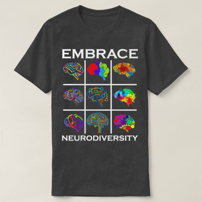 Camiseta Aproveite a conscientização sobre a neurodiversida (Frente do Design)