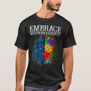 Camiseta Aproveite a neurodiversidade cérebro Adhd Autismo