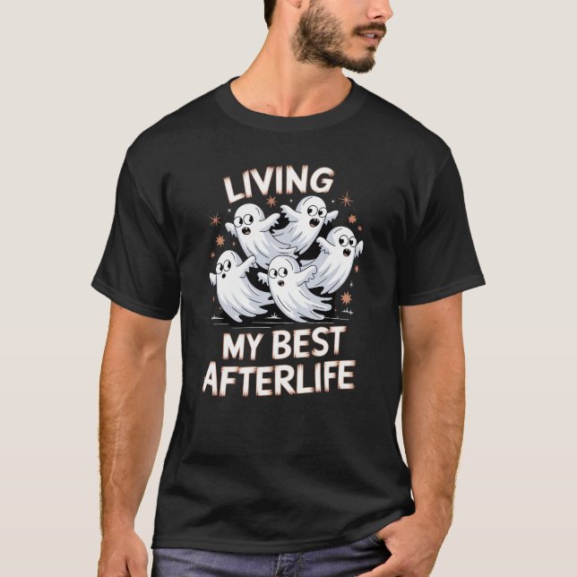 Camiseta Aproveite a sua vida após a morte! (Frente)