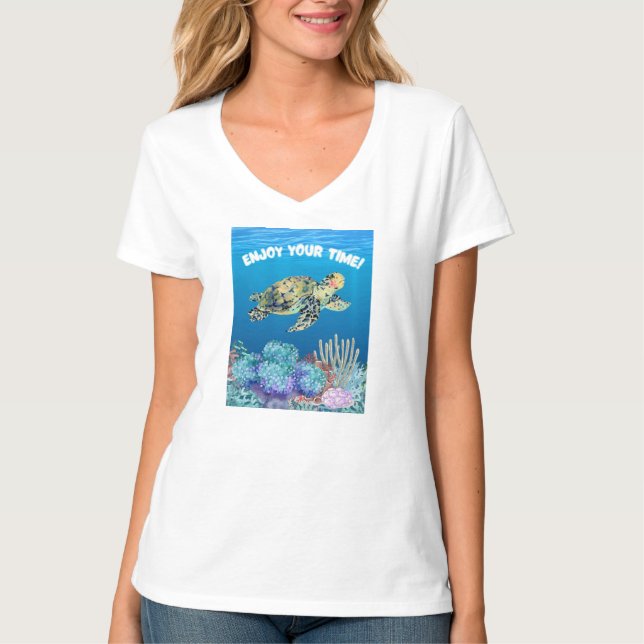 Camiseta Aproveite a tartaruga (Frente)