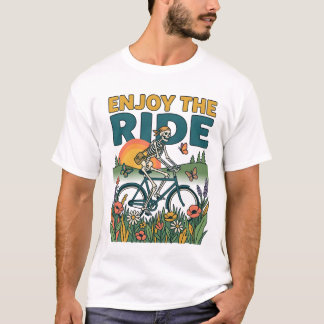Camiseta Aproveite a Viagem Esqueleto Vintage