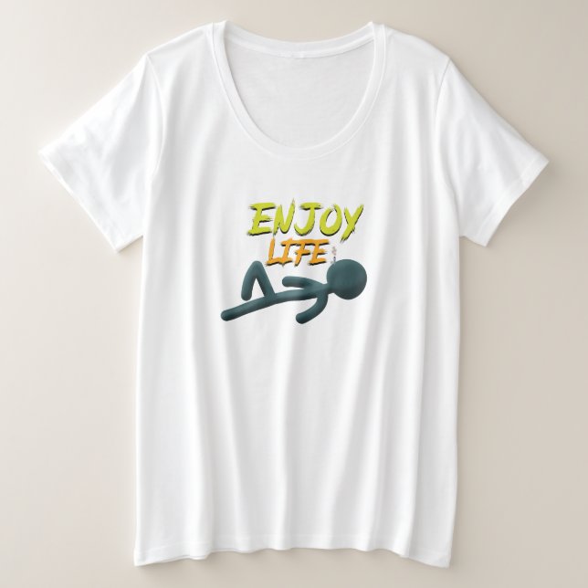 Camiseta Aproveite a vida (Frente do Design)